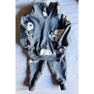 Gray Kids Hoodie and Jogger Set